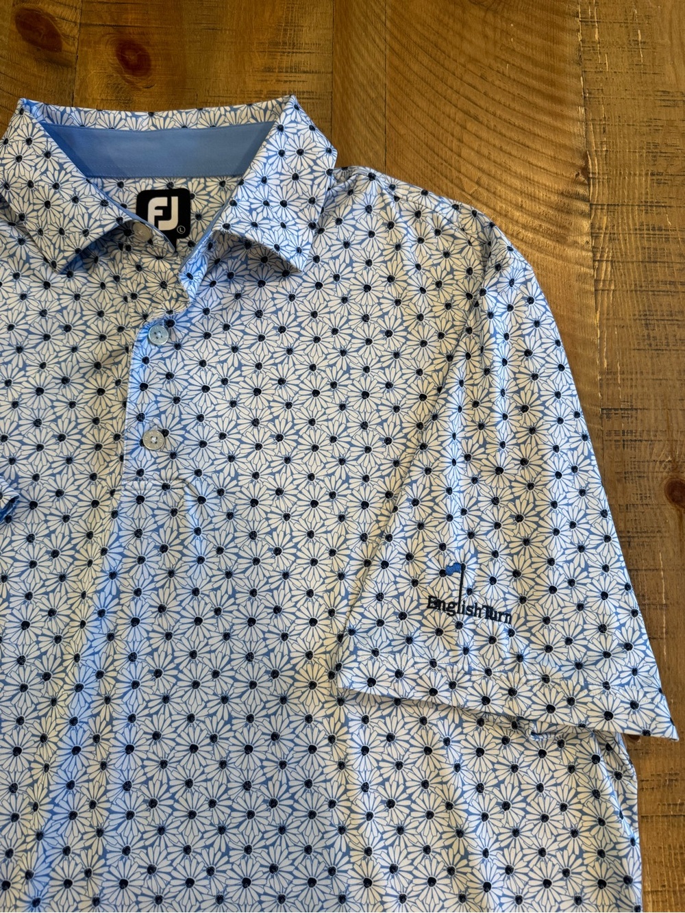 FJ Short Sleeve Golf Polo English Turn Golf Course